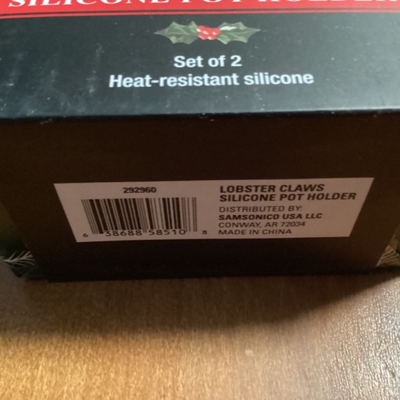 Lobster Claws Silicone Pot Holder New with tag Prewrapped & ready to go - Picture 5 of 11